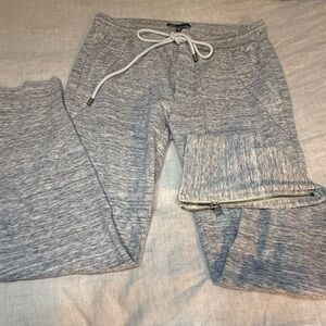 Vince Light Gray Joggers with Zipper Detail size XS